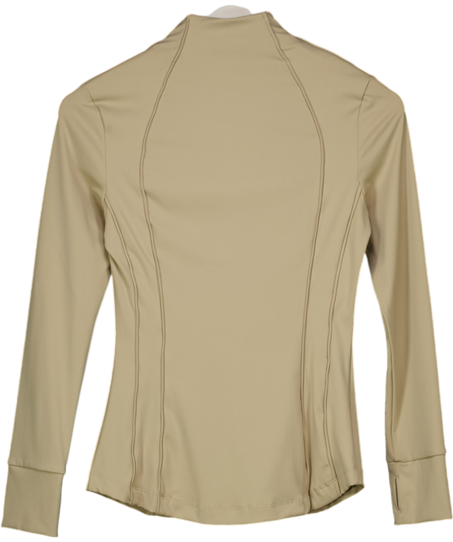 Wanderdoll Beige Long Sleeve Zip Ultimate Activewear Jacket UK S