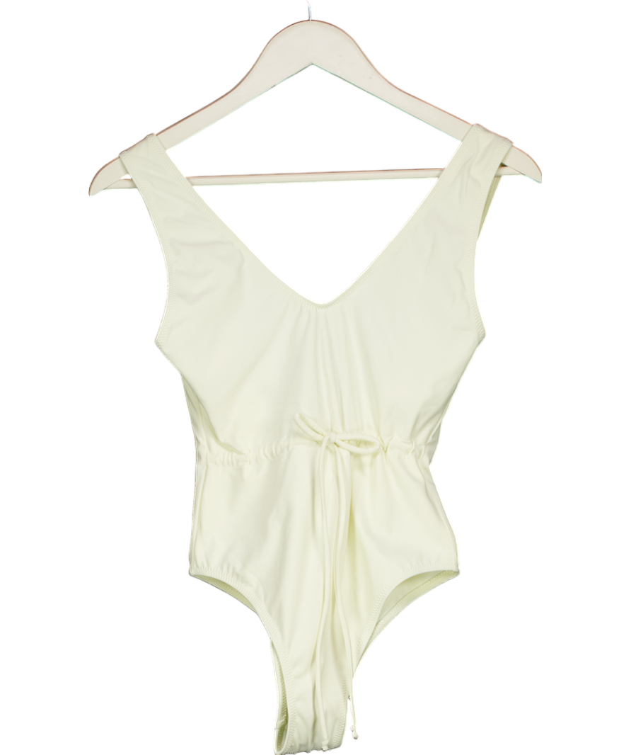 Solid & Striped Cream Michelle Tie Waist Swimsuit UK S