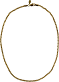 CRAFTD LONDON Wheat 3mm 18k Yellow Gold Plated Chain