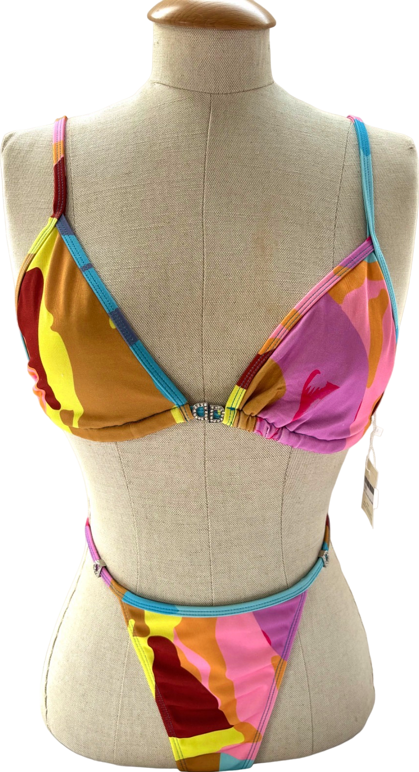 Duo Daze Multicoloured Camo Bikini UK M