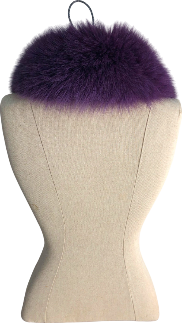 Purple Fur Collar One Size