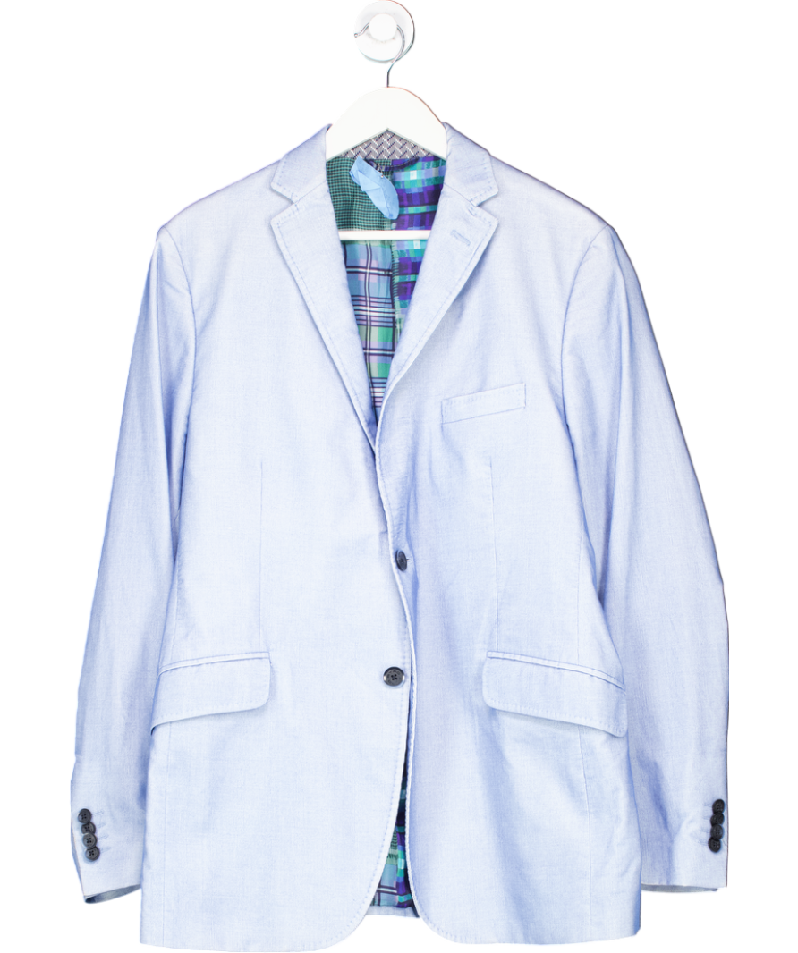 Etro Blue Superleggera Velvet Blazer It 54 UK L/XL