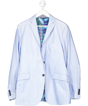 Etro Blue Superleggera Velvet Blazer It 54 UK L/XL
