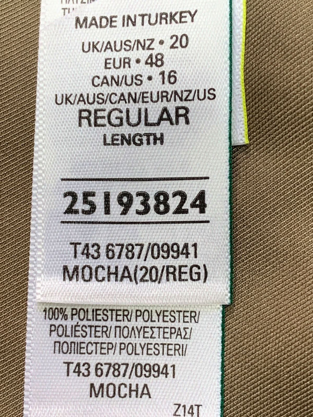 M&S Collection Taupe satin smocked detail Blouse Size 20