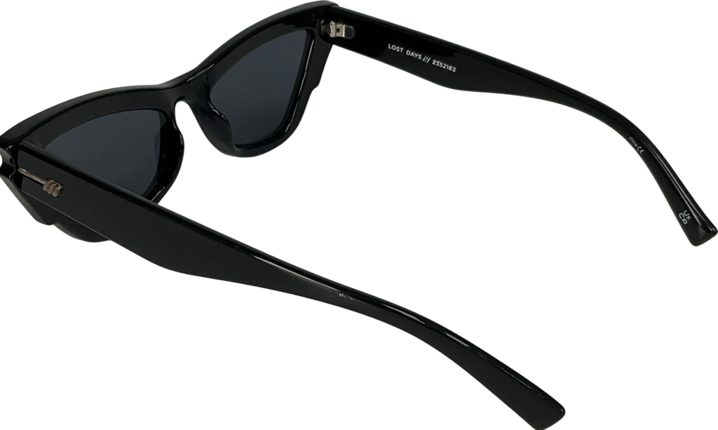 Le Specs Black Lost Days Tritan Cat-eye Sunglasses