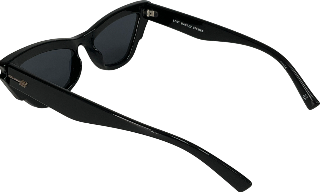 Le Specs Black Lost Days Tritan Cat-eye Sunglasses