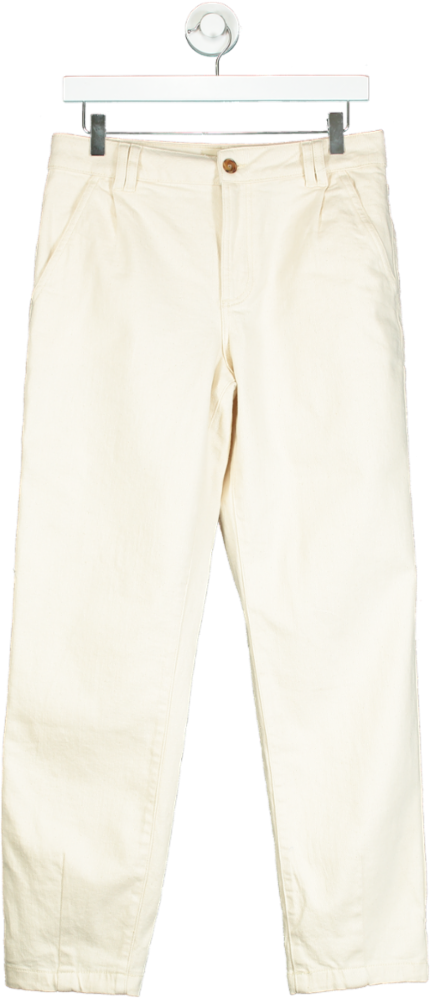 Sézane Cream Cropped Jeans UK 8