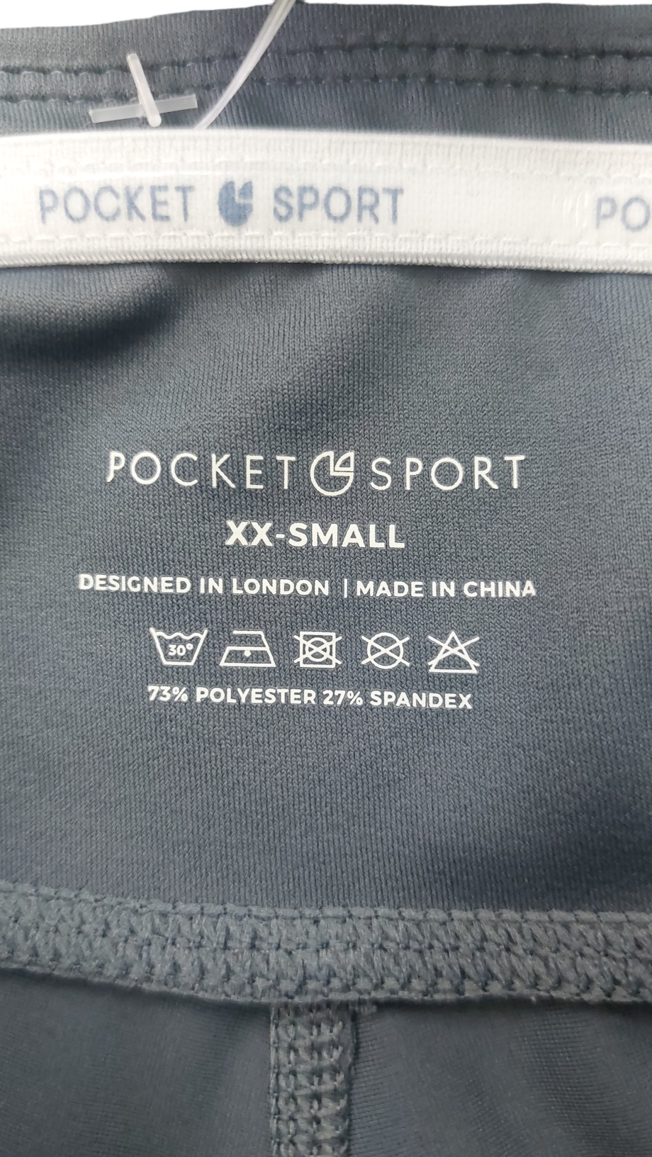 Pocket Sport Grey High Waist Leggings UK XXS