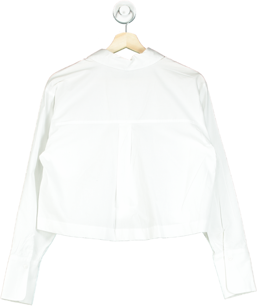 New Look White K Palmer Poplin Crop UK 10