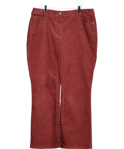 Boden Red Corduroy Wide Leg Jeans UK 18