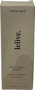 lelive African Gold | Glow + Restore Oil Elixir White 30ml