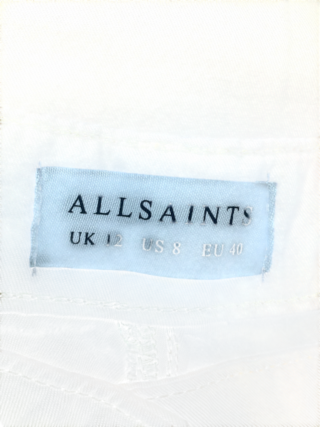 All Saints Beige Becca Voluminous Trousers UK 12