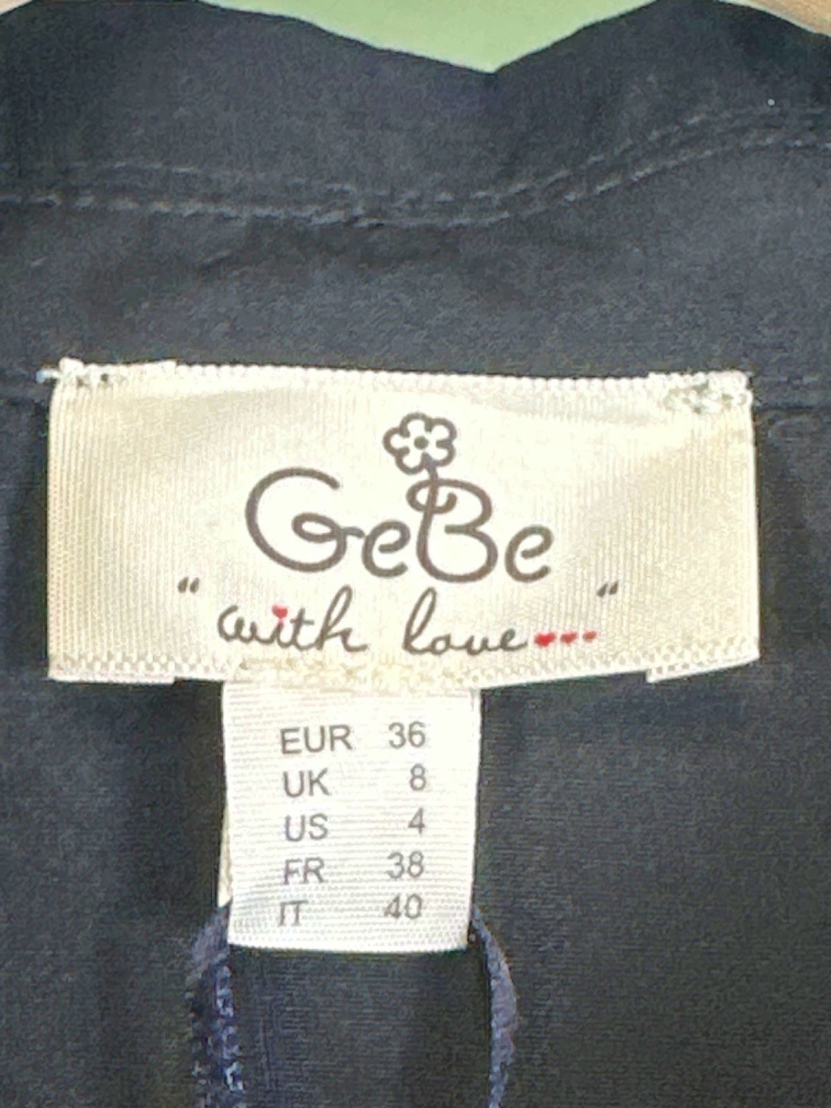 GeBe Black Nina Dress UK 8