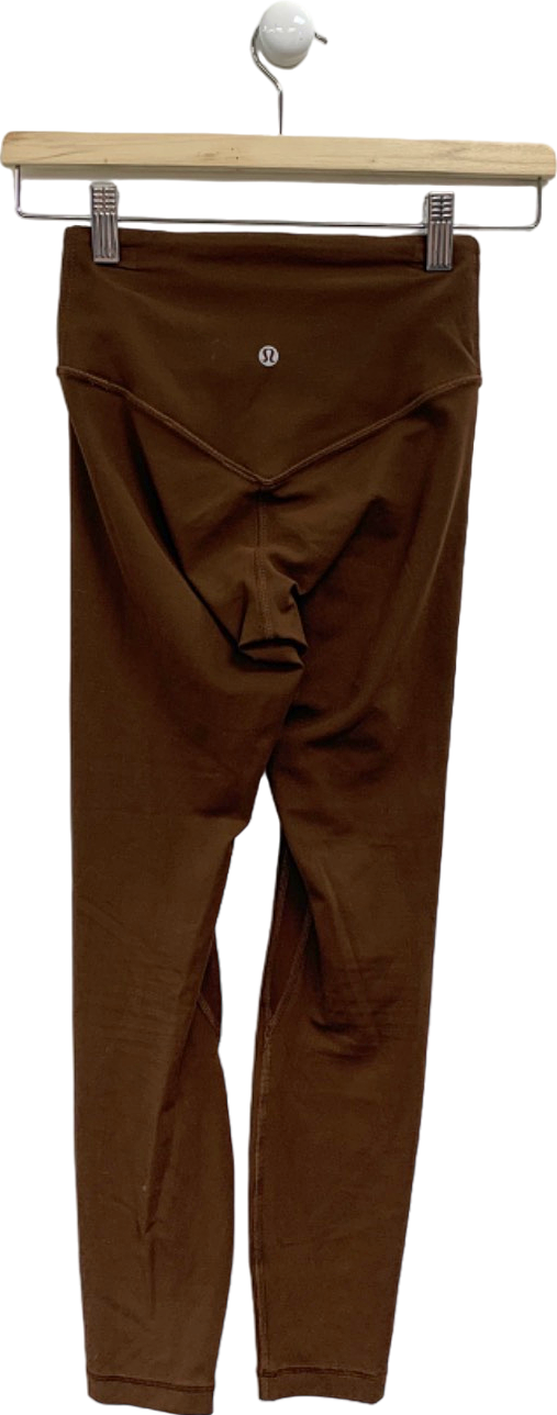 Lululemon Brown High-Waisted Leggings UK 6
