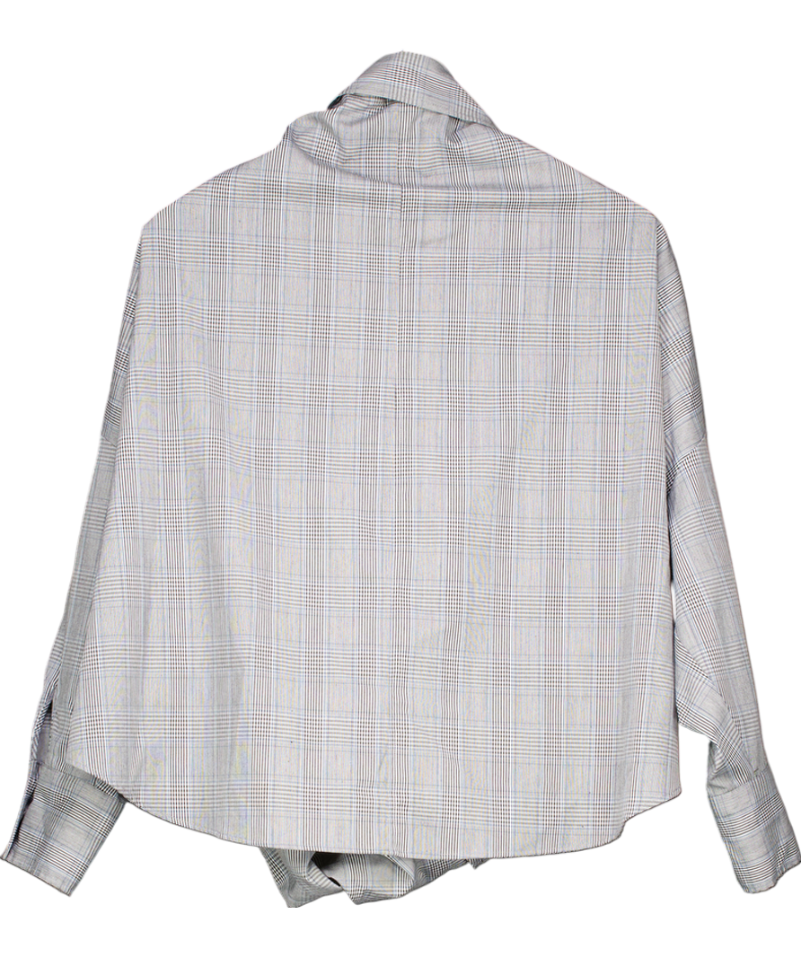 ZARA Blue Oversized Poplin Shirt UK M