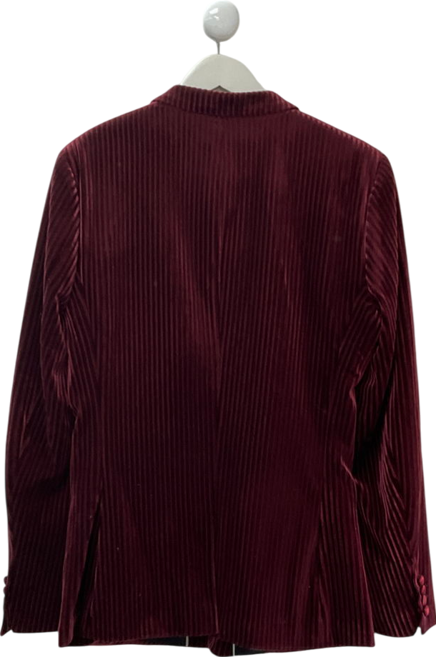 ASOS Corduroy Berry Red Blazer UK 42" CHEST