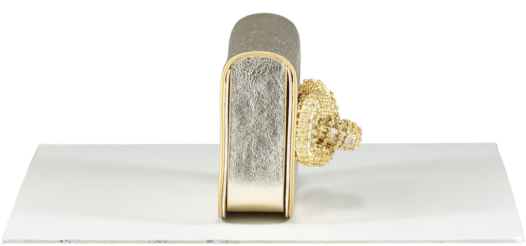 SERENA UZIYEL  Gold Catena Sahara & Glam Two-sided Clutch