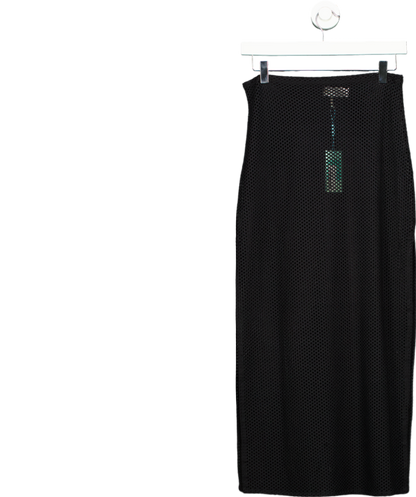 Sea Level Swim Surf Mesh Long Skirt Black UK S