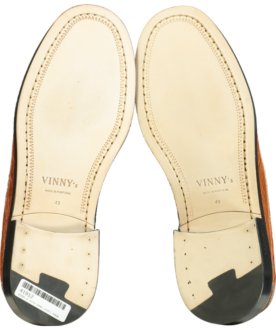 Vinny's Brown Yardee Mocassin Loafer UK 9 EU 43 👞