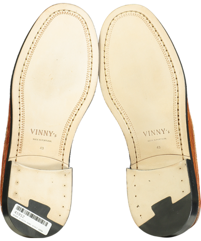 Vinny's Brown Yardee Mocassin Loafer UK 9 EU 43 👞