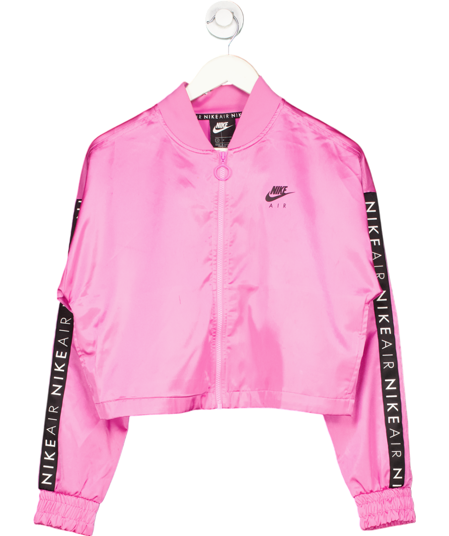 Nike Pink Air Track Satin Jacket UK S