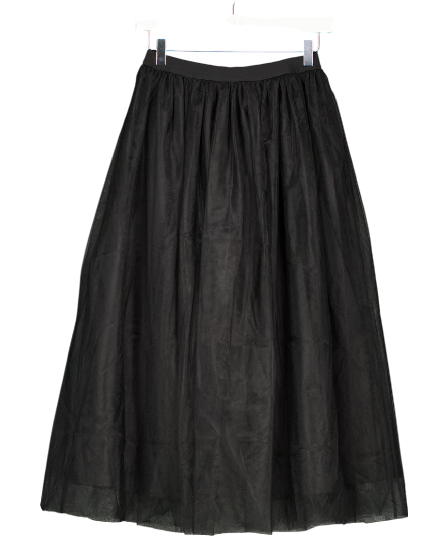 Arket Black Tulle Skirt UK 8