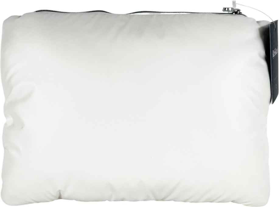 Christian Dior White Padded Makeup Pouch One Size