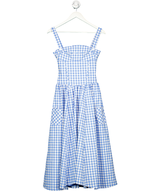 House of CB Blue Vivien Midi Sundress UK XS