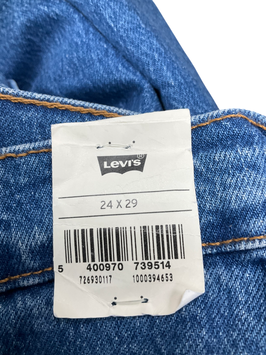 Levi's Blue Ribcage Straight Ankle Jeans W24