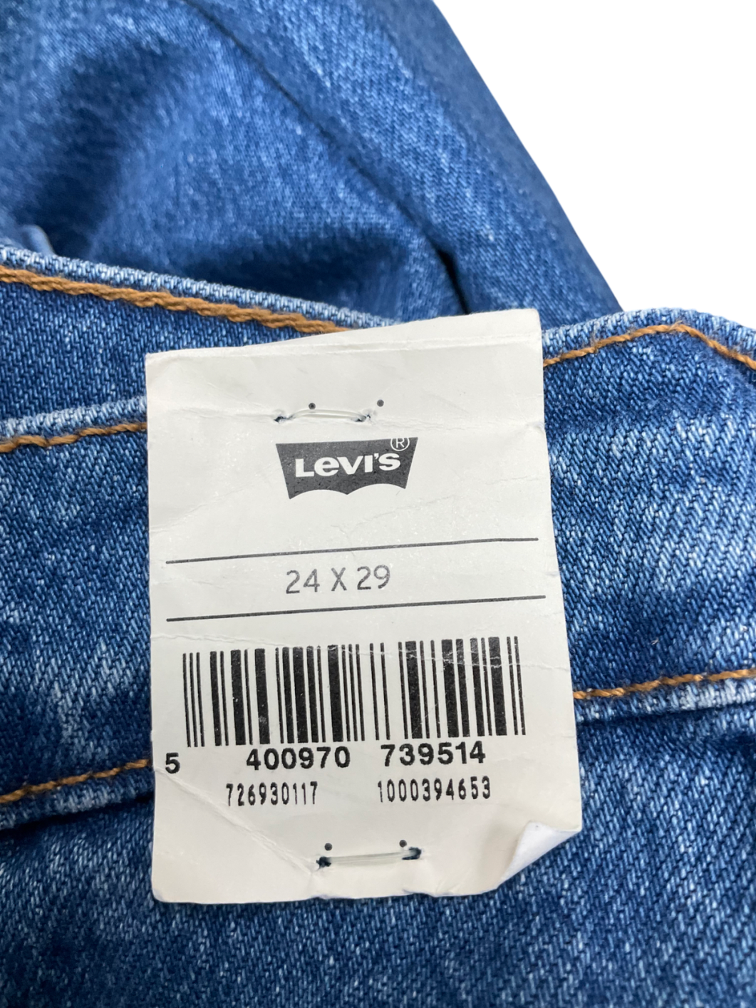 Levi's Blue Ribcage Straight Ankle Jeans W24