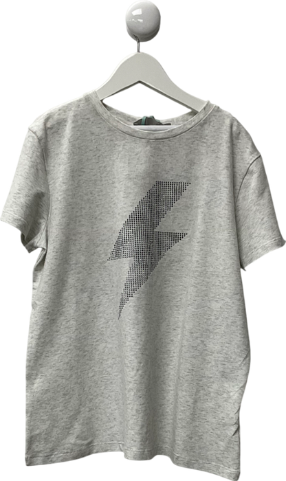 Mintie by Mint Velvet Grey Lightning Bolt T-shirt 12 Years