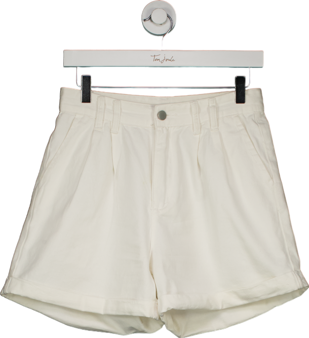 Dazy White High-Waisted Shorts UK L
