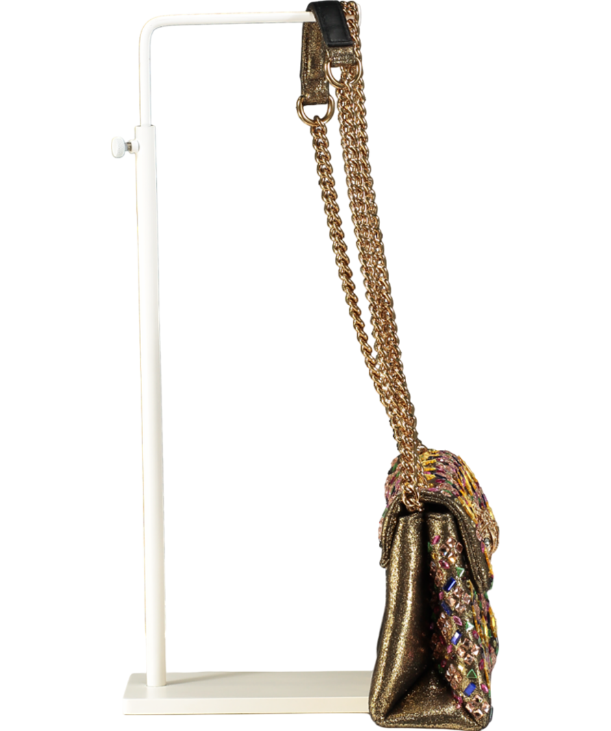 Kurt Geiger Metallic Medium Kensington Bag