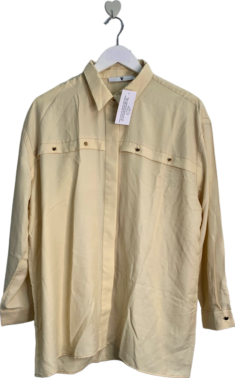 Very Beige Long Sleeve Shirt UK 20