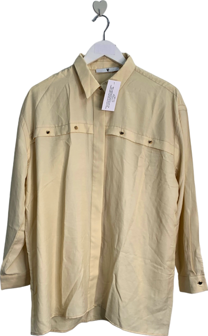 Very Beige Long Sleeve Shirt UK 20