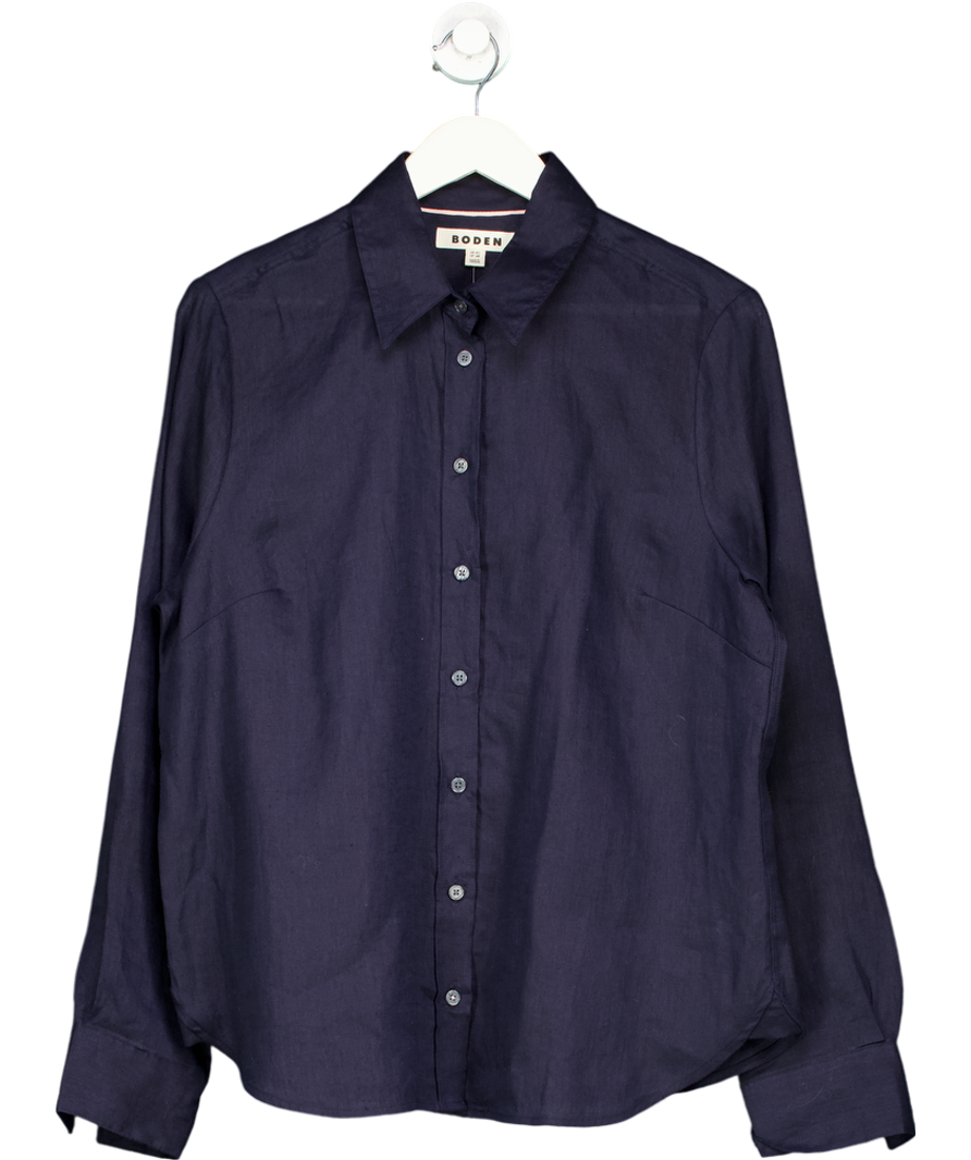 Boden Blue Sienna Linen Shirt UK 18