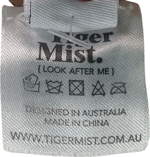 Tiger Mist White Knitted Long Sleeve Top UK S