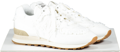 White 574 X Miu Miu Denim Sneakers Trainers UK 6 EU 39 👠