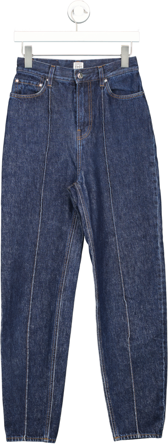 Totême Blue Tapered Leg Dark Denim Jeans W25