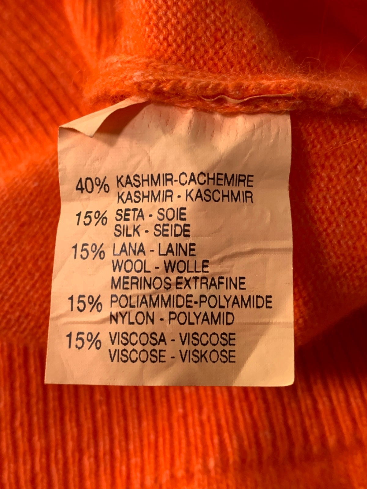 Unbranded Orange Sequin S Jumper UK S