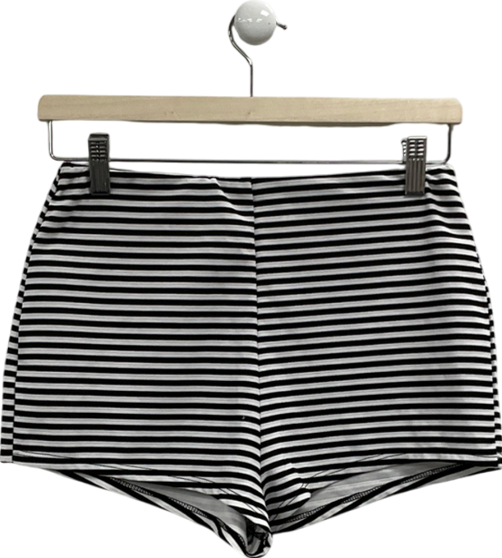 ASOS White Booty Shorts In Stripe UK 10