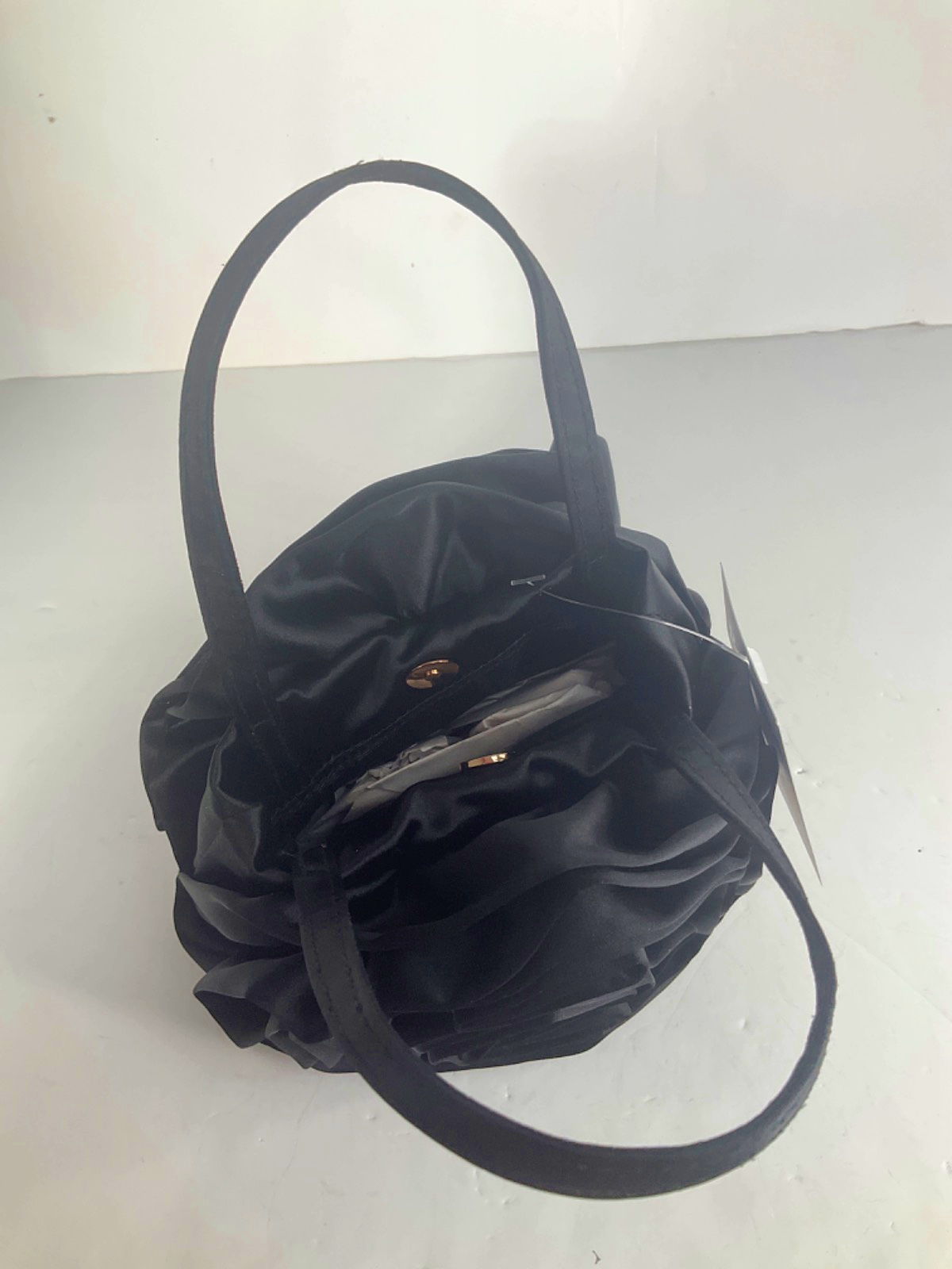 Black 3d Floral Handbag