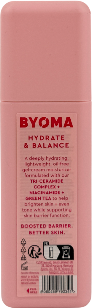 BYOMA Moisturising Gel Cream 50ml