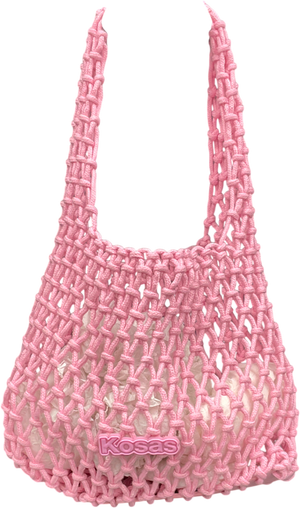 Kosas Pink Crochet Bag
