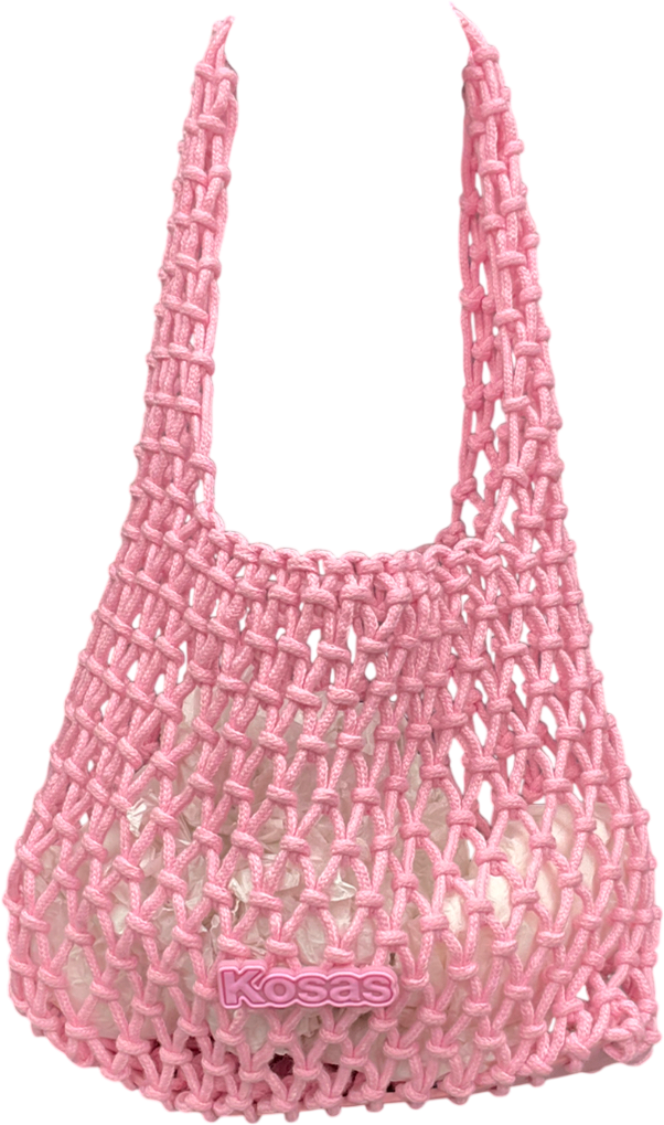 Kosas Pink Crochet Bag