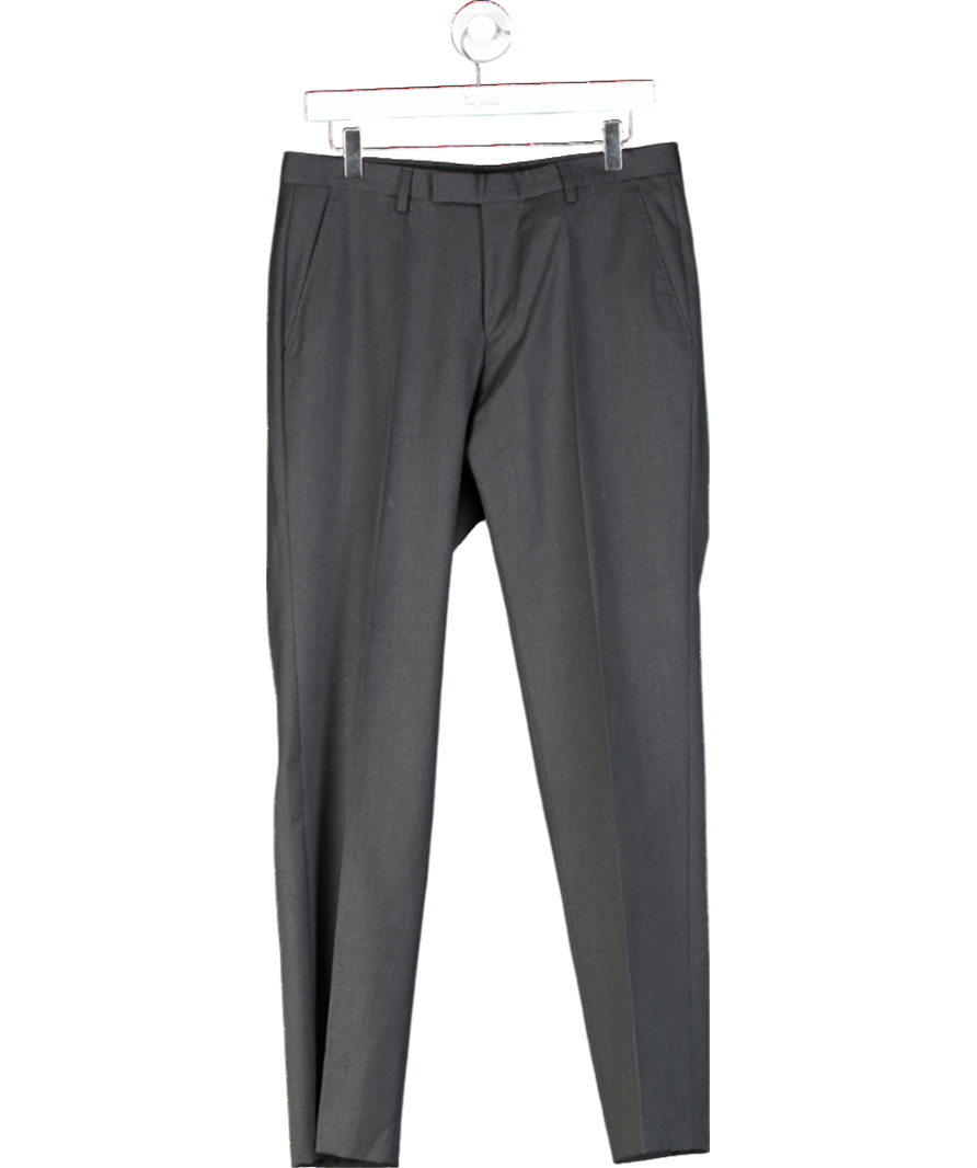 HUGO BOSS Black Virgin Wool Regular Fit Trousers W30