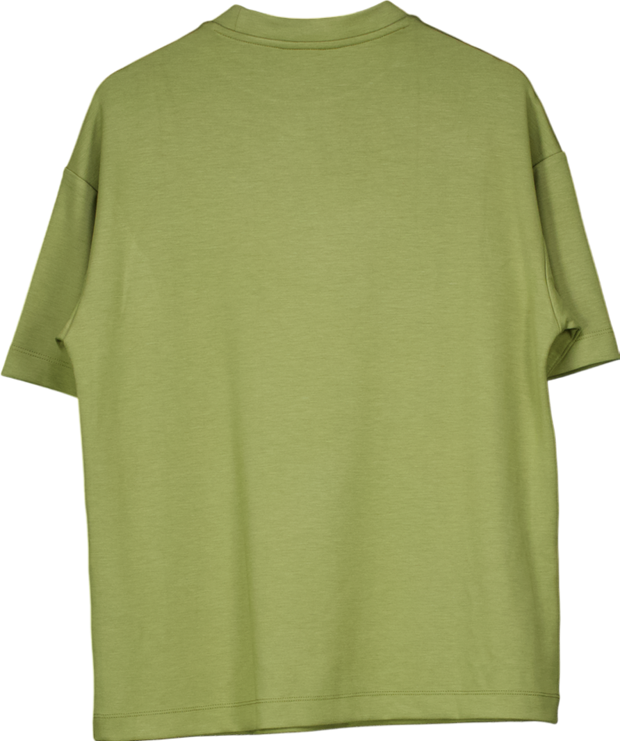 River Island Green Khaki Premium Short Sleeve Oversized T-shirt UK S