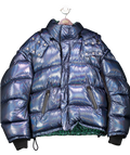 Faith Connexion Blue Oversized Puffer Coat UK XS