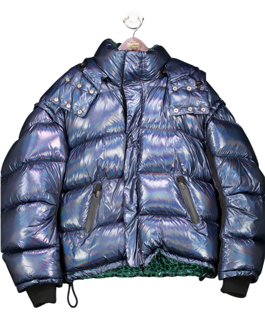 Faith Connexion Blue Oversized Puffer Coat UK XS