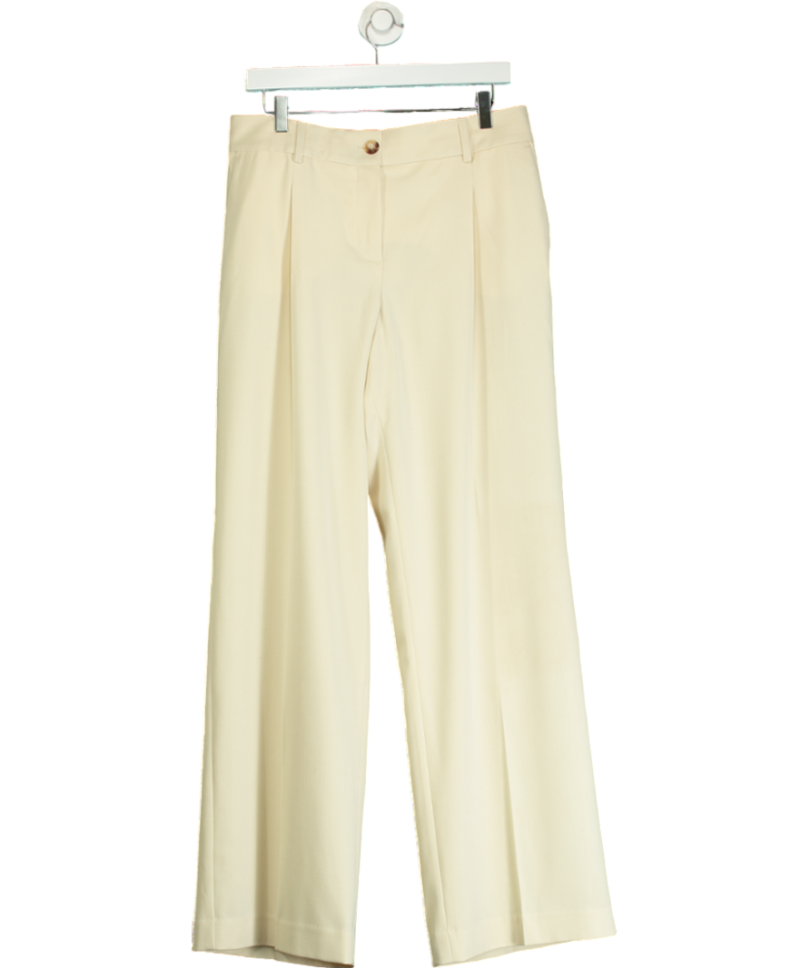 Sezane Cream Giacomo Trousers UK 12